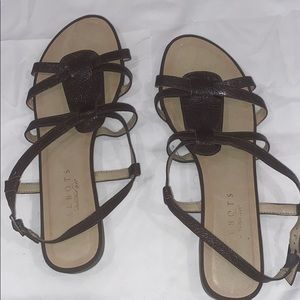 Talbots Brown Flat Sandals